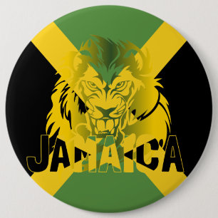 Macaron Rond 15,2 Cm Bouton Lion jamaïcain