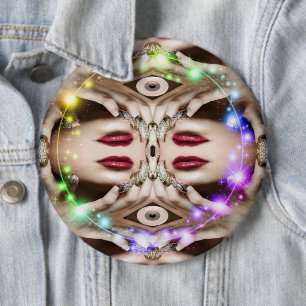 Macaron Rond 15,2 Cm Bouton Magic Spell