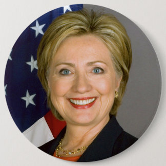 Macaron Rond 15,2 Cm bouton Massif-classé de Hillary Clinton