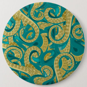 Macaron Rond 15,2 Cm Bouton Octopus