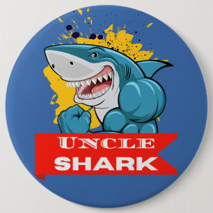 MACARON ROND 15,2 CM BOUTON ONCLE REQUIN