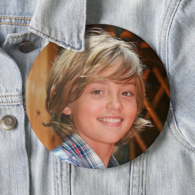 Macaron Rond 15,2 Cm Bouton photo grand format (En situation)