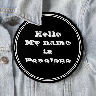 Macaron Rond 15,2 Cm Bouton Pinback de marque en blanc simple sur le no