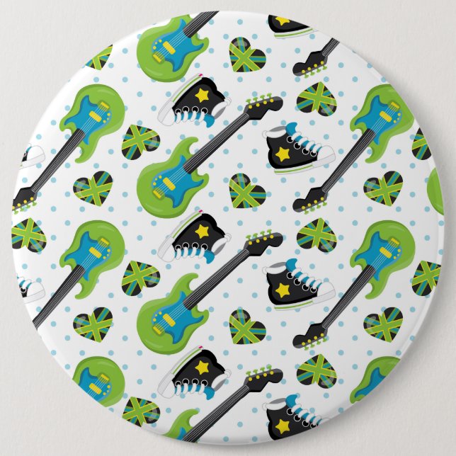 Macaron Rond 15,2 Cm Bouton rond (Devant)