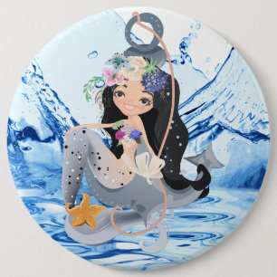 Macaron Rond 15,2 Cm Bouton rond