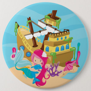 Macaron Rond 15,2 Cm Bouton rond