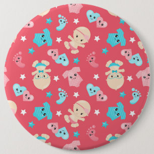 Macaron Rond 15,2 Cm Bouton rond