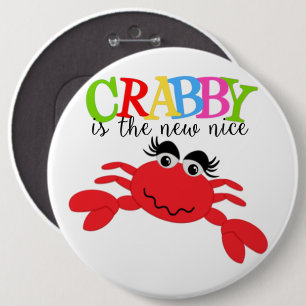Macaron Rond 15,2 Cm Bouton rond de crabe