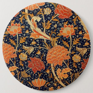 Macaron Rond 15,2 Cm Bouton rond de motif Floral William Morris