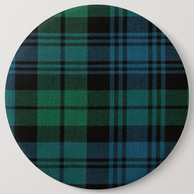Macaron Rond 15,2 Cm Bouton rond Tartan Fabric (Devant)