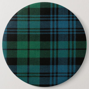 Macaron Rond 15,2 Cm Bouton rond Tartan Fabric