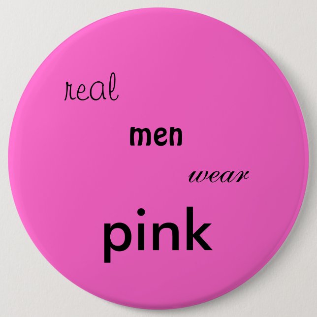 Macaron Rond 15,2 Cm bouton rose (Devant)