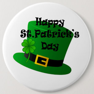Macaron Rond 15,2 Cm Bouton Saint Patrick's Day