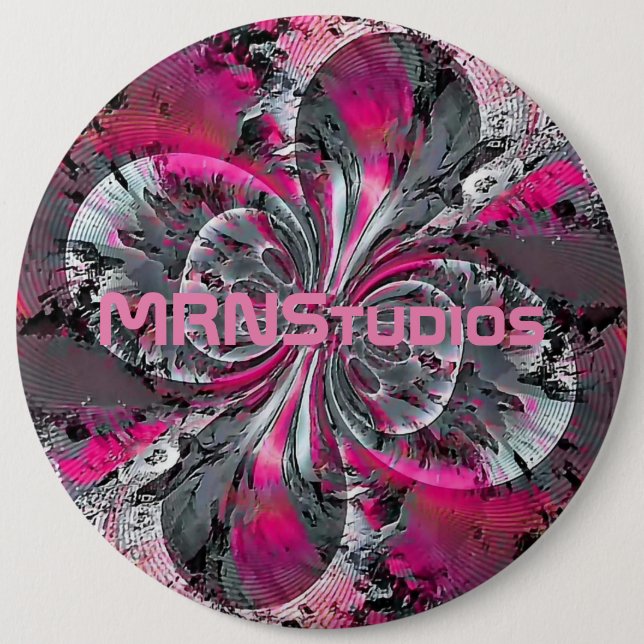 Macaron Rond 15,2 Cm Bouton Signaux mixtes (Devant)