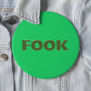 Macaron Rond 15,2 Cm Bouton vert colossal Fook