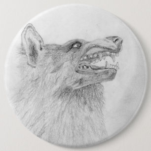 Macaron Rond 15,2 Cm Bouton Wolf