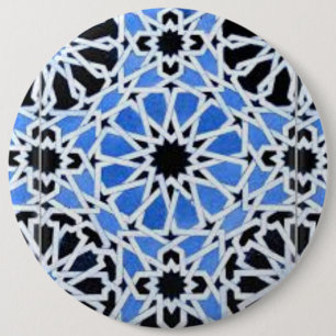 Macaron Rond 15,2 Cm Bouton zellij marocain