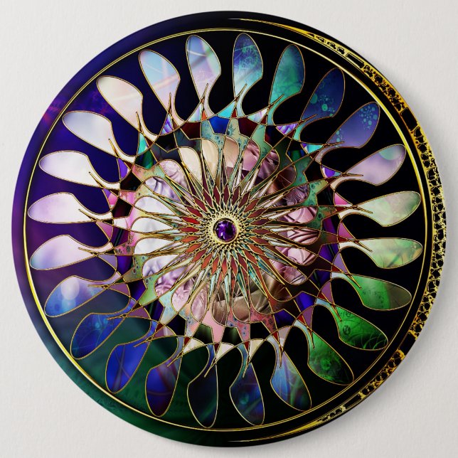 Macaron Rond 15,2 Cm Boutons de l'article 1 de rotation (Devant)