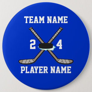 Macaron Rond 15,2 Cm Boutons d'hockey