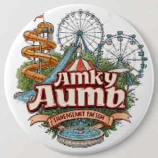 Macaron Rond 15,2 Cm Boutons d'ondulation du parc d'attractions Kalyan