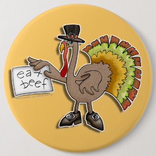 Macaron Rond 15,2 Cm Boutons, goupilles, insignes - thanksgiving