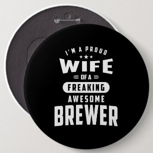 Macaron Rond 15,2 Cm Brewer Job Title Le Cadeau De L'Enfant Pour Les Ho