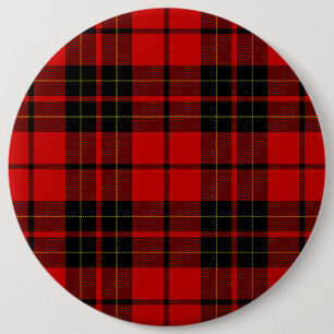 Macaron Rond 15,2 Cm Brodie tartan rouge noir plaid
