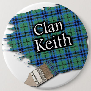 Macaron Rond 15,2 Cm Brosse à peinture Clan Keith Tartan