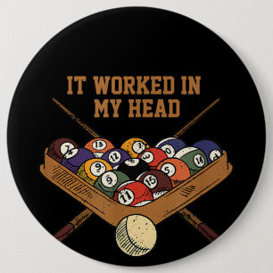 Macaron Rond 15,2 Cm Ça M'A Fonctionné Dans Mon Billard Cadeau À 8 B