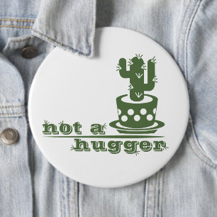 Macaron Rond 15,2 Cm Cactus Pas un gros cactus drôle dire