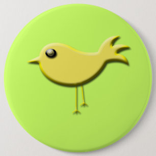 Macaron Rond 15,2 Cm Cadeaux d'oiseaux jaunes