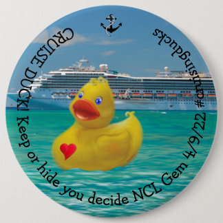 Macaron Rond 15,2 Cm Canard de croisière customisé