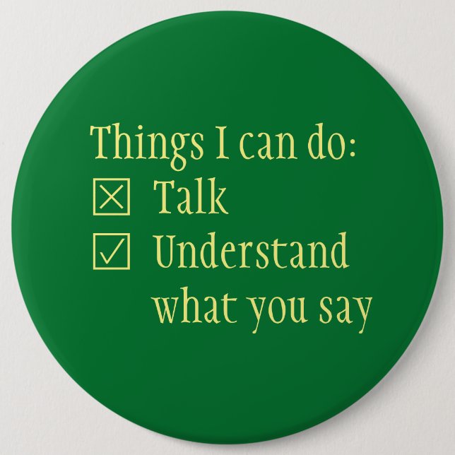 Macaron Rond 15,2 Cm Case à cocher comprendre bouton (Devant)