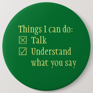 Macaron Rond 15,2 Cm Case à cocher comprendre bouton