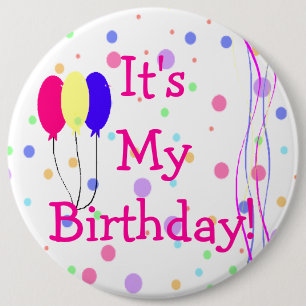 Macaron Rond 15,2 Cm C'est mes ballons d'anniversaire