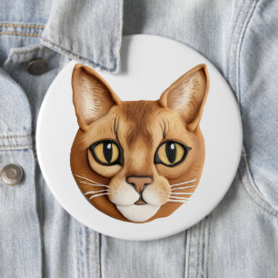 Macaron Rond 15,2 Cm Chat Abyssin Inspiré 3D