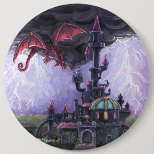 Macaron Rond 15,2 Cm Château du dragon