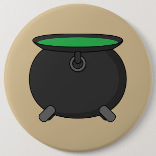 Macaron Rond 15,2 Cm Chaudron de sorcière