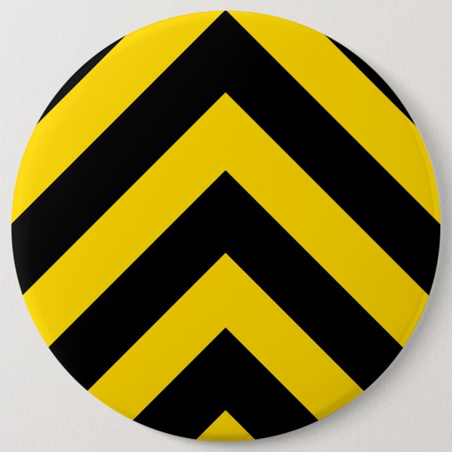 Macaron Rond 15,2 Cm Chevrons audacieux de la route (Devant)