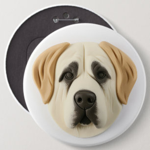Macaron Rond 15,2 Cm Chien de berger d'Anatolie inspiré de la 3D