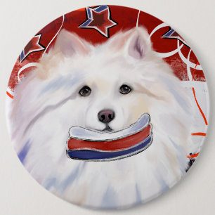 Macaron Rond 15,2 Cm Chien Esquimau Américain