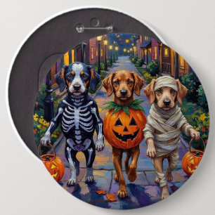 Macaron Rond 15,2 Cm Chiens d'Azawakh Trick ou traitement des costumes 