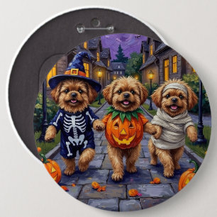 Macaron Rond 15,2 Cm Chiens Pékinois Trick-or-Treating Costume d'Hallow