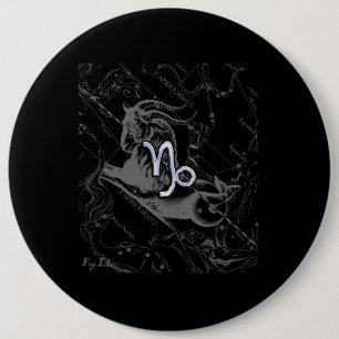 Macaron Rond 15,2 Cm Chrome comme Capricorn Zodiac Connexion Hevelius