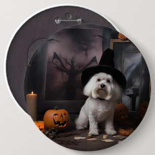 Macaron Rond 15,2 Cm Citrouilles Maltaises Halloween Épouvantables