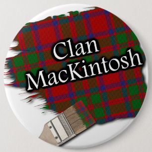 Macaron Rond 15,2 Cm Clan MacKintosh Peinture Tartan