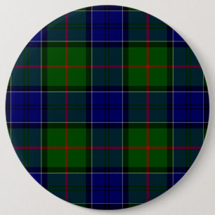 Macaron Rond 15,2 Cm Colquhoun tartan bleu vert plaid