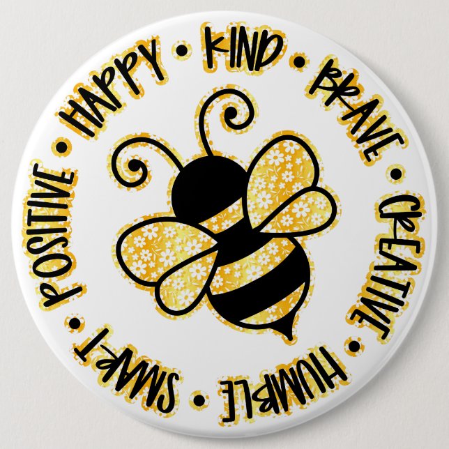 Macaron Rond 15,2 Cm Concevez votre propre bouton d'épingle (Devant)