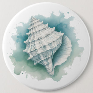 Macaron Rond 15,2 Cm Coquillage côtier/nautique