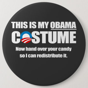 Macaron Rond 15,2 Cm Costume Barack Obama